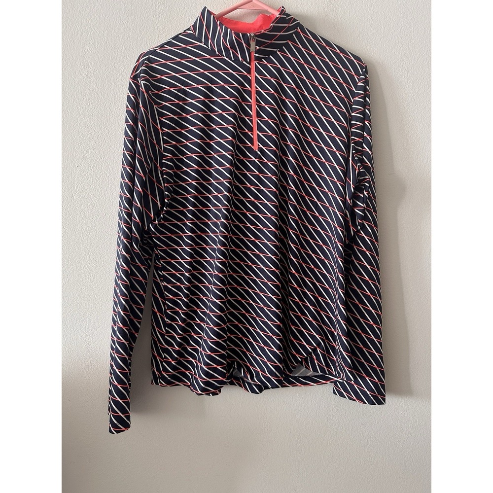 Tail Pullover Shirt Womens Geometric Long Sleeve 1/4 Zip XL golf Pickleball